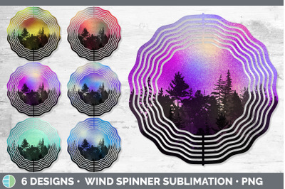 Night Sky Wind Spinner | Sublimation Designs Bundle