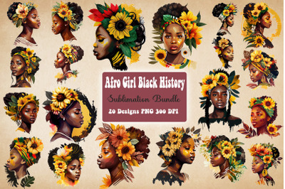 Afro Girl Bundle-20 Designs-230109