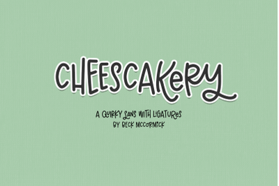 Cheesecakery Sans