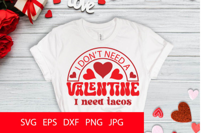 Tacos Valentine SVG PNG
