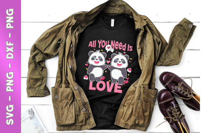 All you need is love Panda Couple