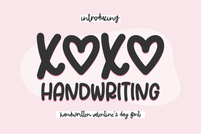 XOXO HANDWRITING Valentine&#039;s Day Font