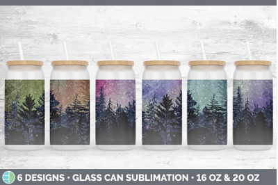 Night Sky Glass Can | Sublimation Beer Mason Jar