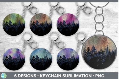 Night Sky Keychain Bundle | Keyring Sublimation Designs