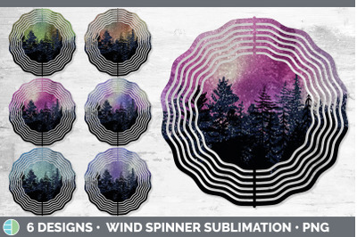 Night Sky Wind Spinner | Sublimation Designs Bundle