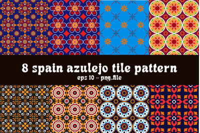 Spain azullejo tile pattern