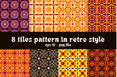 Tiles pattern in retro style