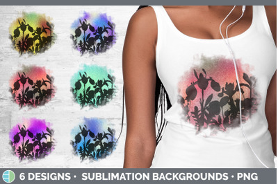Floral Background | Grunge Sublimation Backgrounds