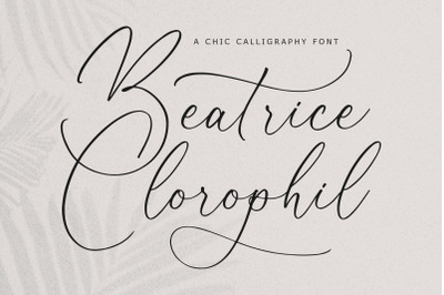 Beatrice Clorophil - Chic Calligraphy Font