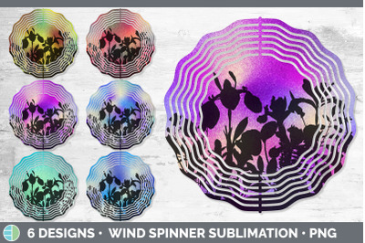 Floral Wind Spinner | Sublimation Designs Bundle