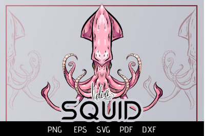 Vector illustration of Squid 3 variations