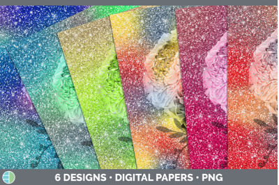 Floral Backgrounds | Digital Scrapbook Papers