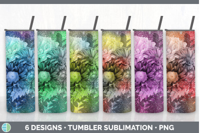 Floral Tumbler Sublimation Bundle