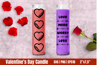 Dollar Tree Valentine&#039;s Day Candle Bundle SVG