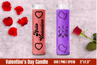 Dollar Tree Valentine&#039;s Day Candle Bundle SVG