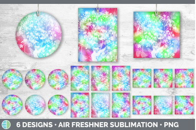 Floral Air Freshener | Sublimation Designs Bundle