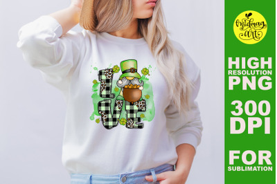 Love St. Patrick&#039;s day png, st. patrick&#039;s day sublimation