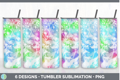 Floral Tumbler Sublimation Bundle