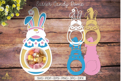 Easter gnome candy holder svg | Easter candy dome