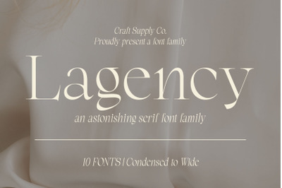 Lagency - Elegant Serif | 10 Fonts