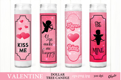 Valentine Dollar Tree Candle PNG. Dollar Tree Candle Wrap