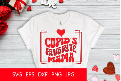 Cupid&#039;s Favorite Mama SVG PNG