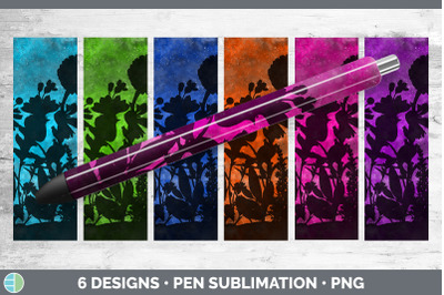 Floral Pen Wraps | Epoxy Sublimation Bundle