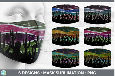 Cactus Mask | Sublimation Bundle Face Mask Designs