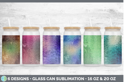 Floral Glass Can | Sublimation Beer Mason Jar