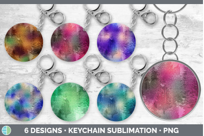 Floral Keychain Bundle | Keyring Sublimation Designs