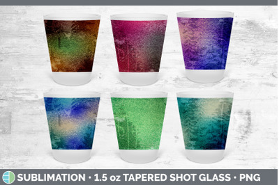 Floral Shot Glass Sublimation | Shot Glass 1.5oz Tapered