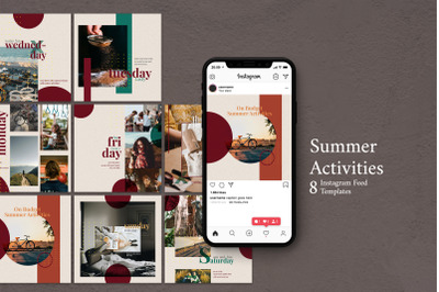 Summer Activities - Instagram Post Template