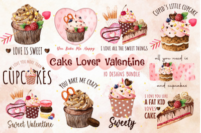 Cake Lover Valentine Design Bundle