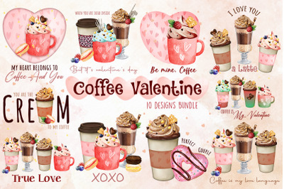 Coffee Valentine Design Bundle