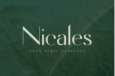 Nicales Typeface