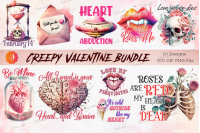 Creepy Valentine Design Bundle