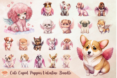 Cute Cupid Puppies Valentine Bundle