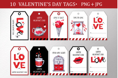 10 Valentine&#039;s Day Gift Tags| Love signs Printable labels