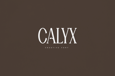 Calyx creative font