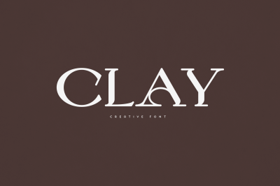 Clay creative font