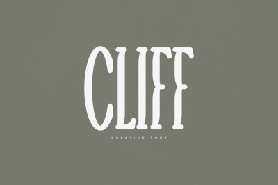Cliff creative font