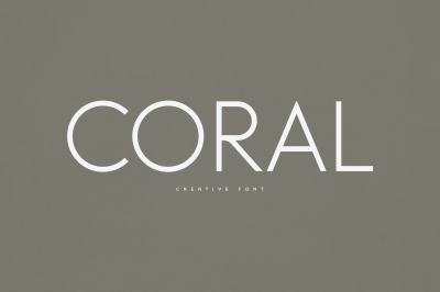 Coral creative font