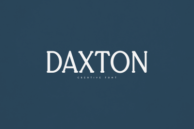 Daxton creative font