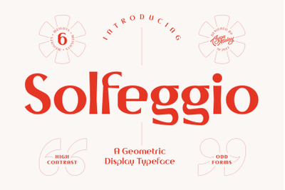 Solfeggio | A Geometric Display Typeface