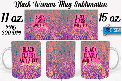 Black Woman Mug Sublimation | Coffee 11 Oz | 15 Oz Mug Sublimation