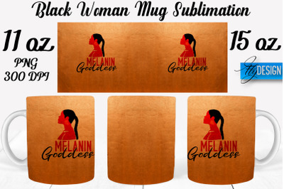 Black Woman Mug Sublimation | Coffee 11 Oz | 15 Oz Mug Sublimation