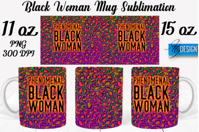 Black Woman Mug Sublimation | Coffee 11 Oz | 15 Oz Mug Sublimation