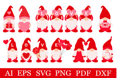 Valentine&amp;&23;039;s day Gnomes sublimation. Valentine&amp;&23;039;s Gnomes SVG