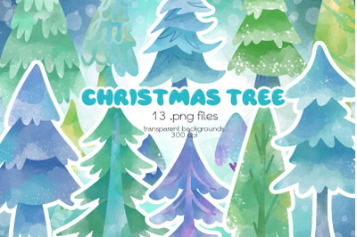 Christmas Tree Clipart - PNG Files
