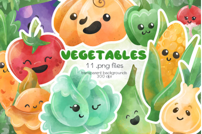 Vegetables Clipart - PNG Files